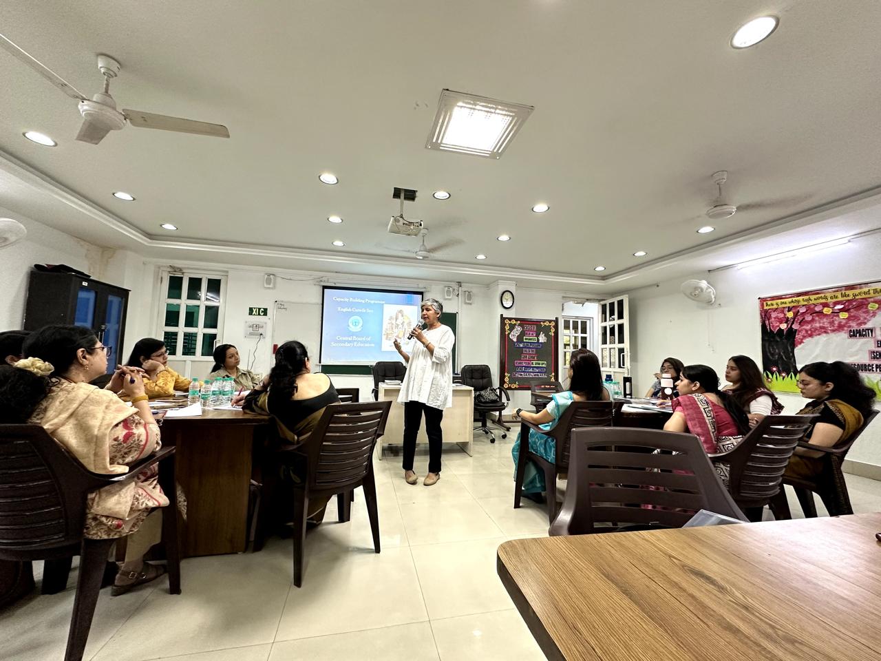 Two day CBP on English Core at Queen's Valley School, Dwarka